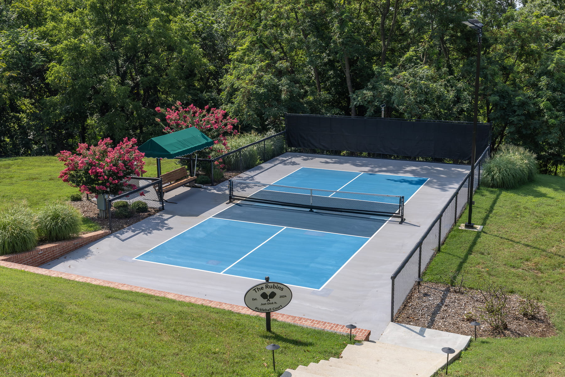waterfront pickleball court