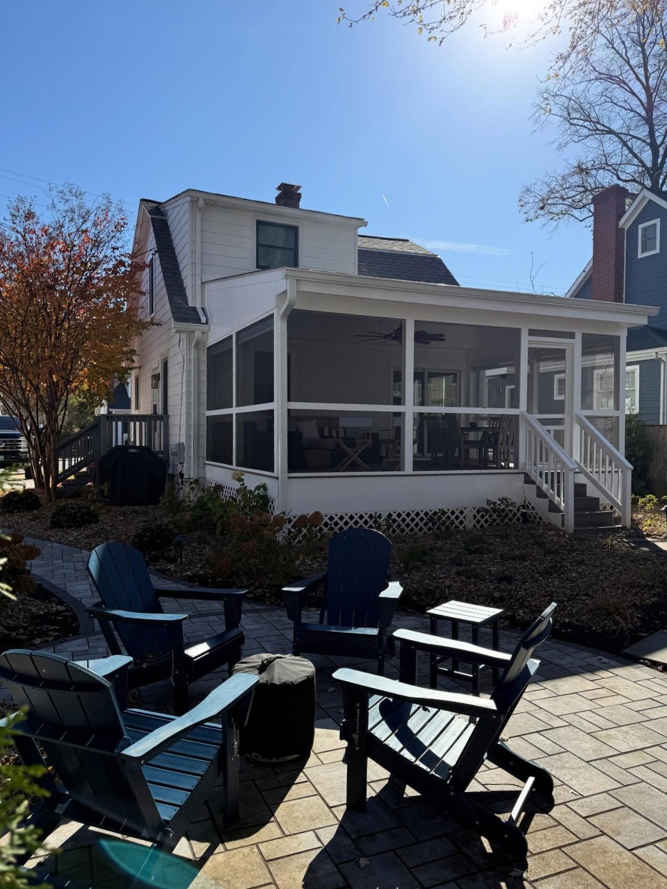 screened in porch - back creek builders