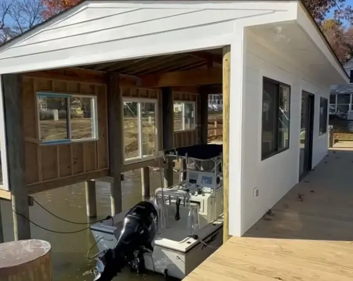 custom boat house