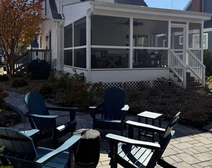 screened in porch - back creek builders